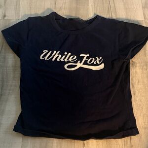 White Fox Boutique Navy T-Shirt